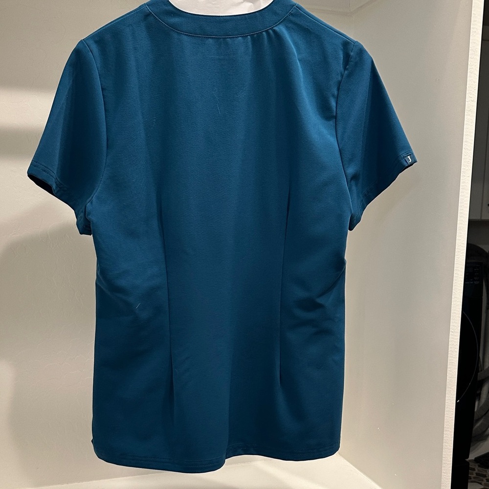 Jaanuu Deep Blue Scrub Top - Picture 3 of 3